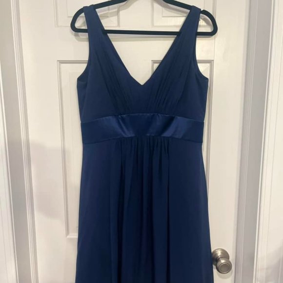 Ann Taylor Knee Length Navy  Dress - Picture 2 of 2